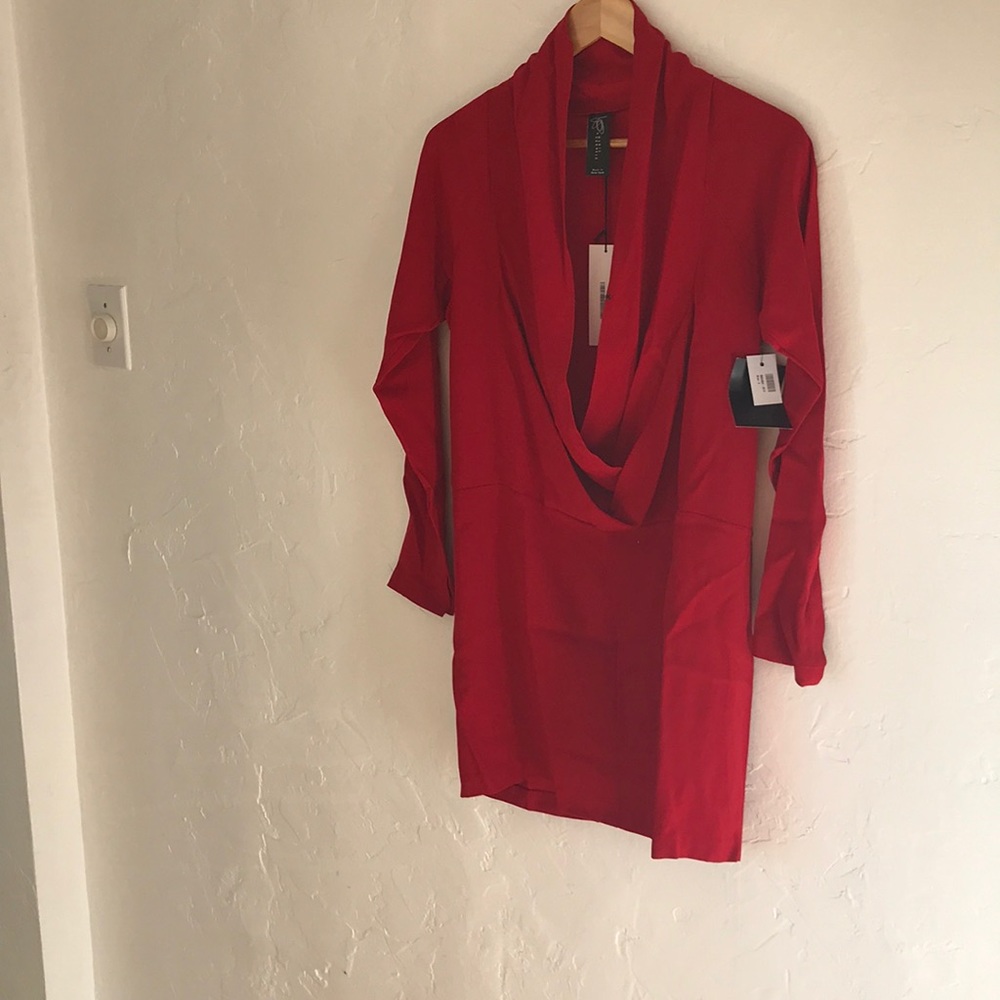 Zero + Maria Cornejo Ares Tunic in Red Sz 2 NWT